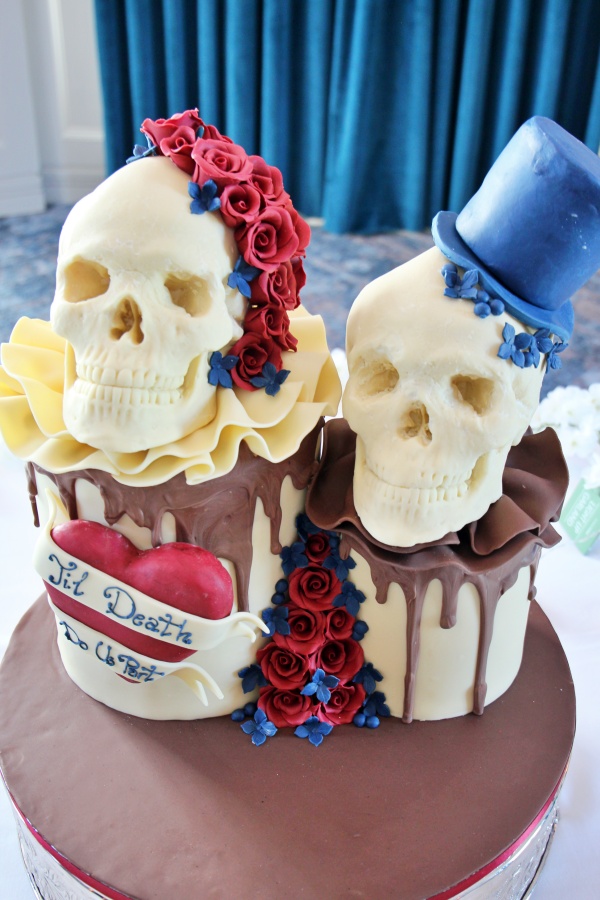 Skull Decorated Cake