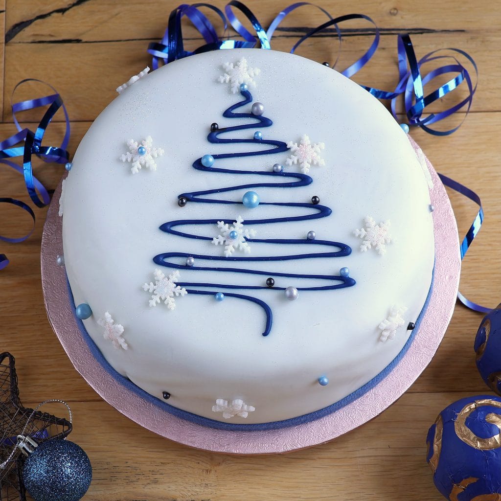 Decorated Christmas Cake