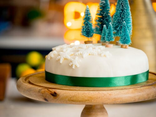 Decorated Christmas Cake