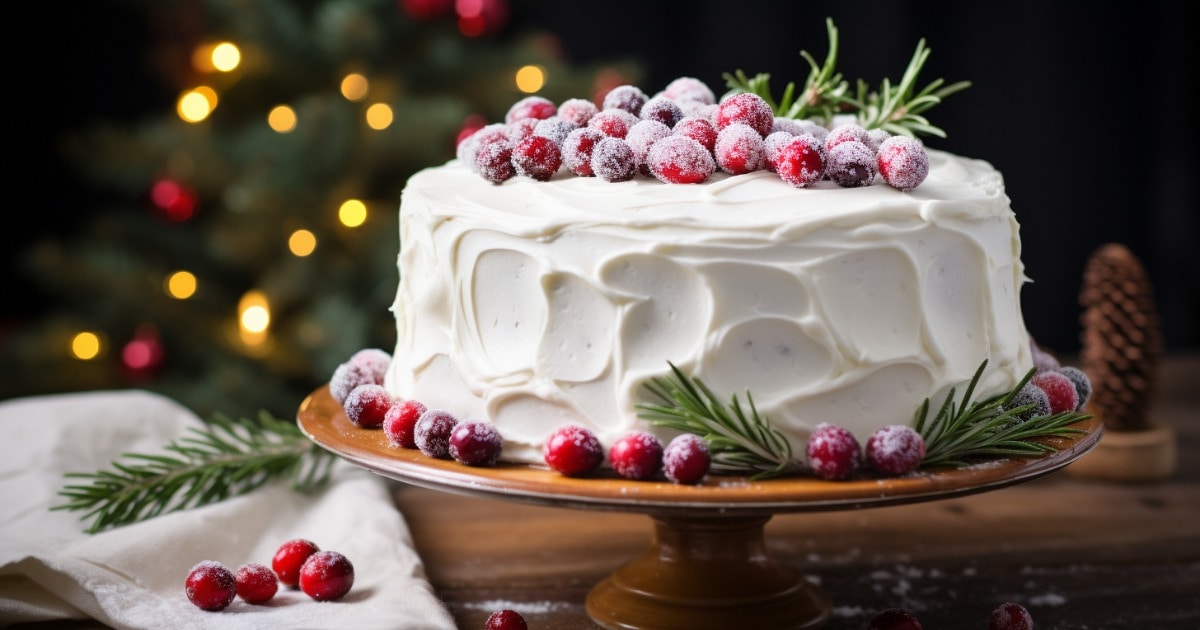 Decorated Christmas Cake