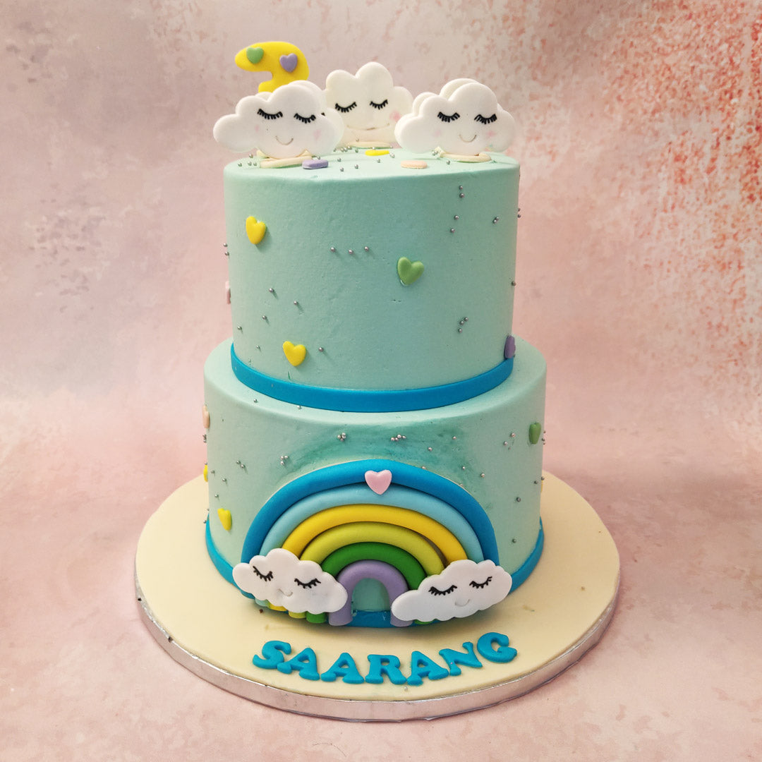 Cloud Decorated Cake