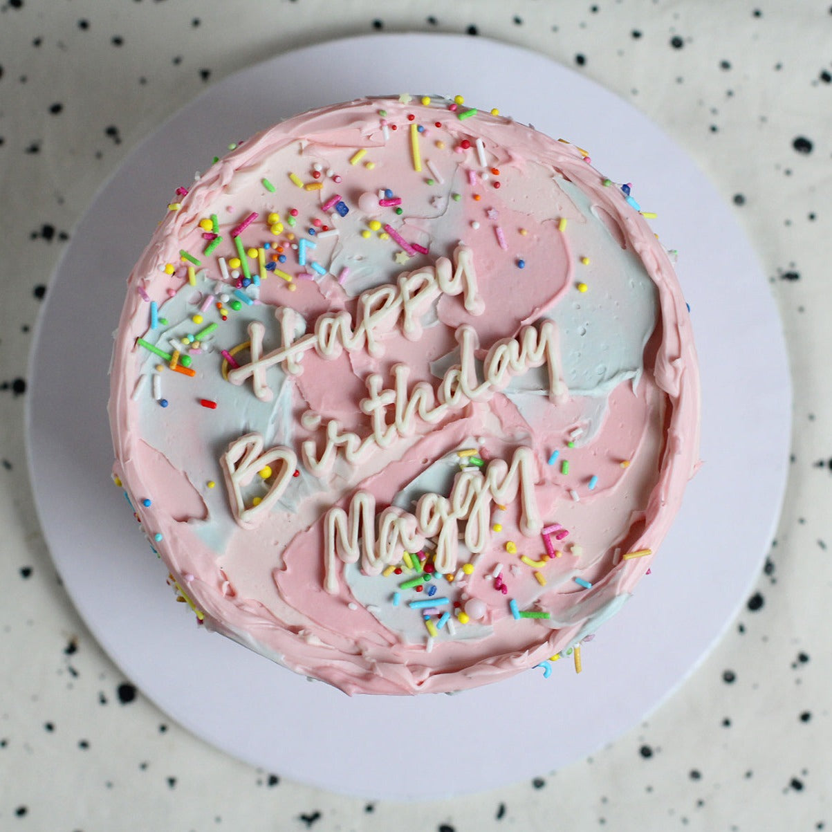 Cloud Decorated Cake