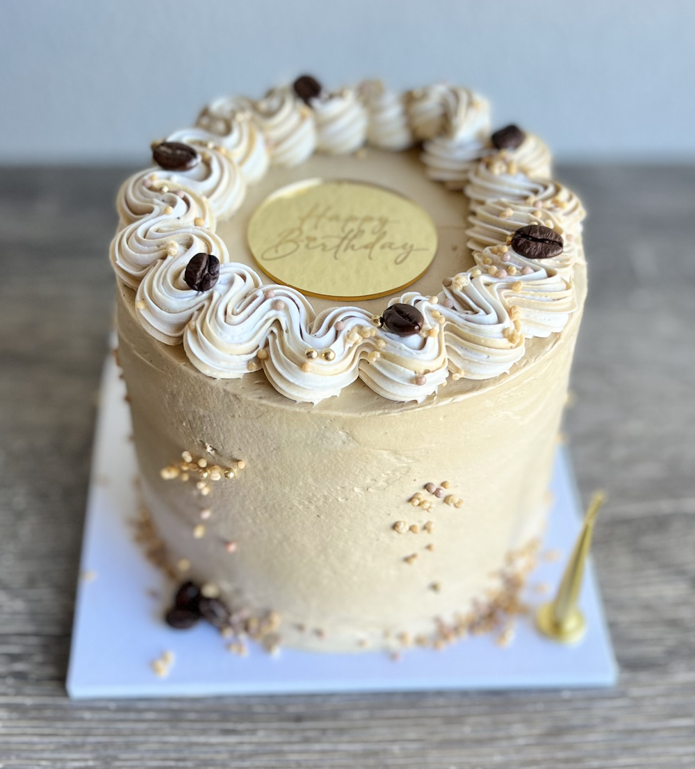 Coffee Decorated Cake