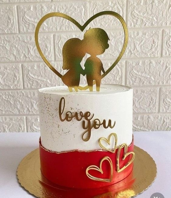 Lovely Couple Decorated Cake