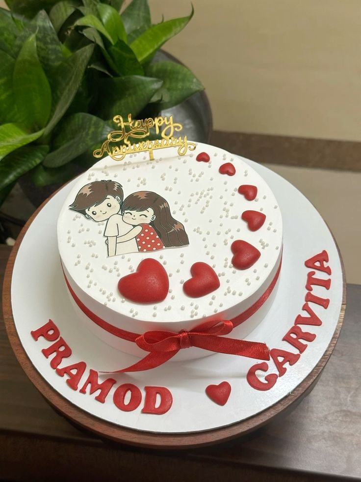 Lovely Couple Decorated Cake