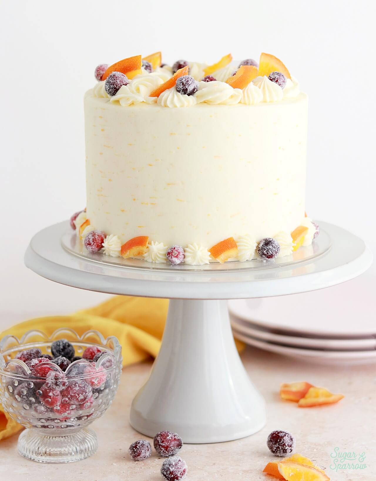 Orange Decorated Cake