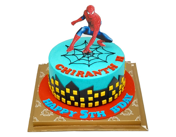 Spider Man Decorated Cake