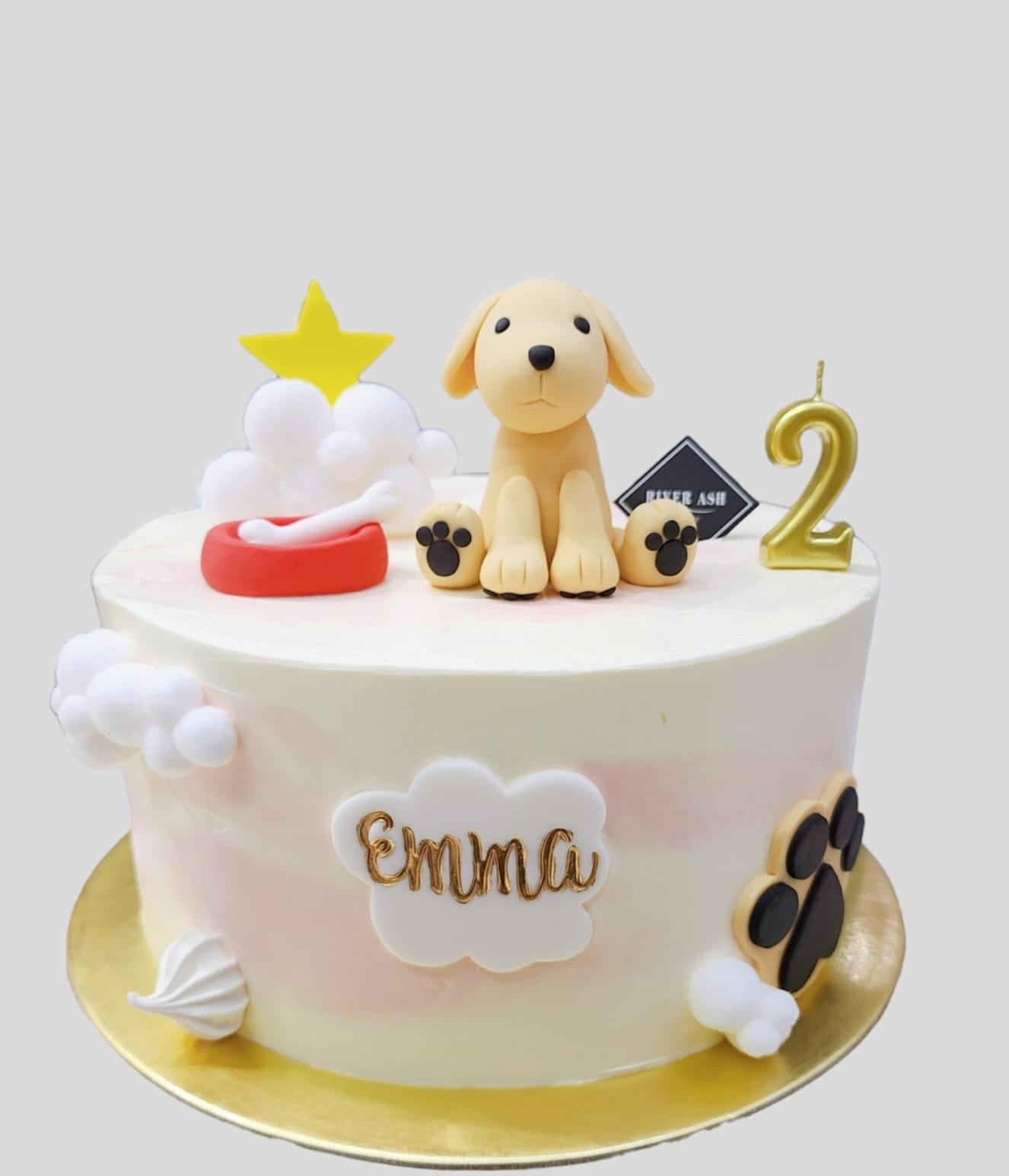 Decorated Dog Cake