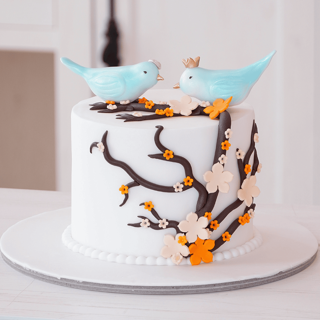 Bird Decorated Cake