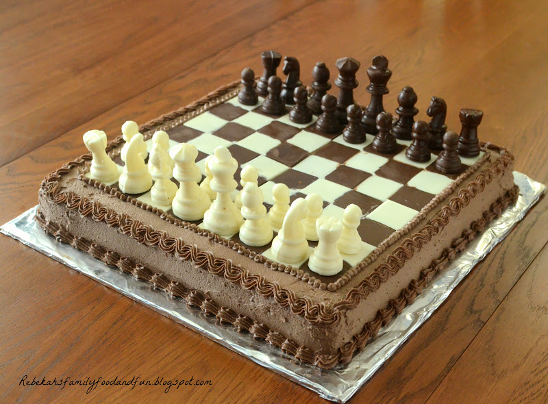 Chess Game Decorated Cake