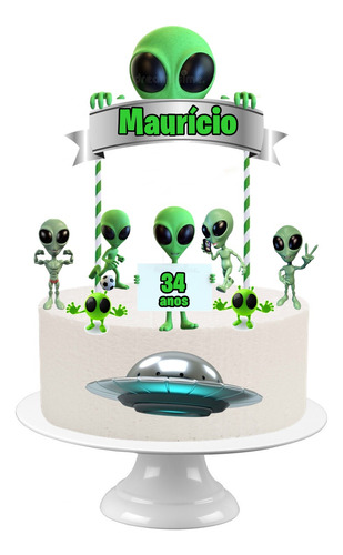 Bolo Decorado Alien