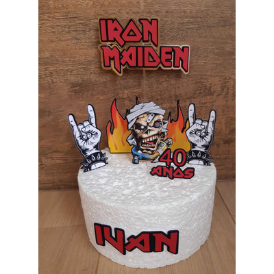 Bolo Decorado Iron Maiden