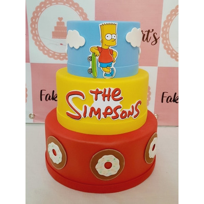 Bolo Decorado Simpsons