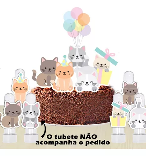 Bolo Decorado Gatinhos