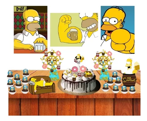 Bolo Decorado Simpson