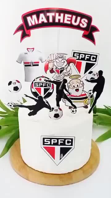 Bolo Decorado Sao Paulo Futebol