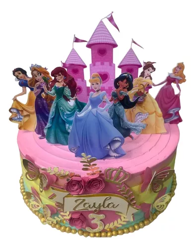 Bolo Decorado Princesas Da Disney