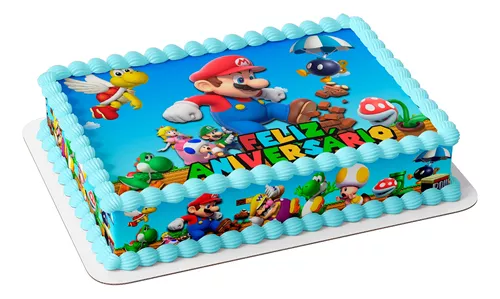 Bolo Decorado Mario Bros