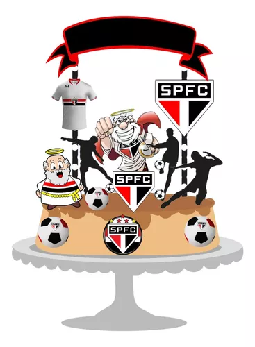 Bolo Decorado Sao Paulo Futebol