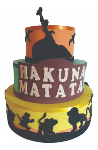 Bolo Decorado Hakuna Matata