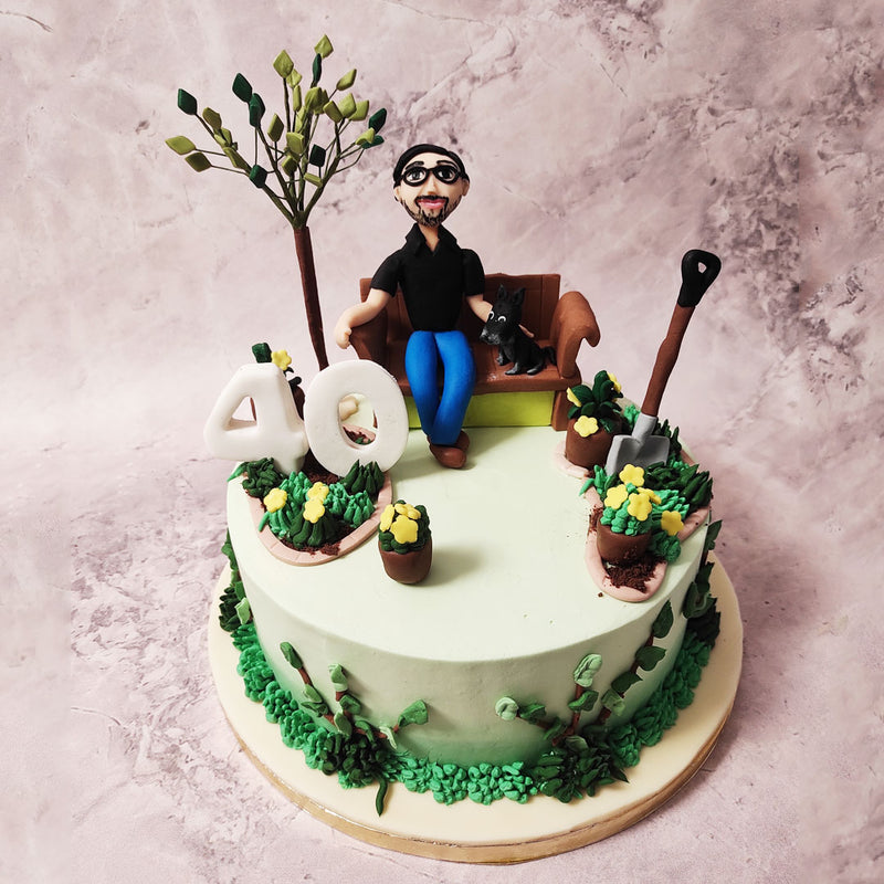 Decorated Garden Cake