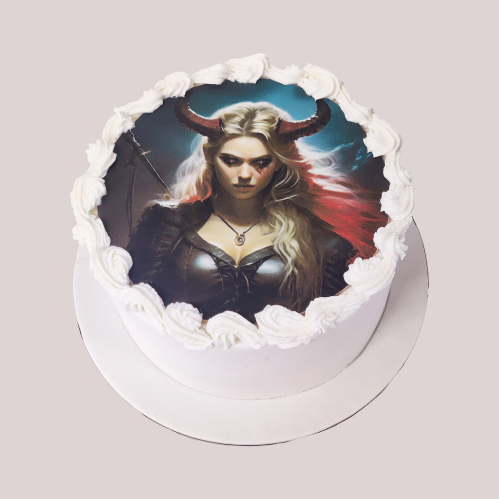 The Witcher Decorated Cake