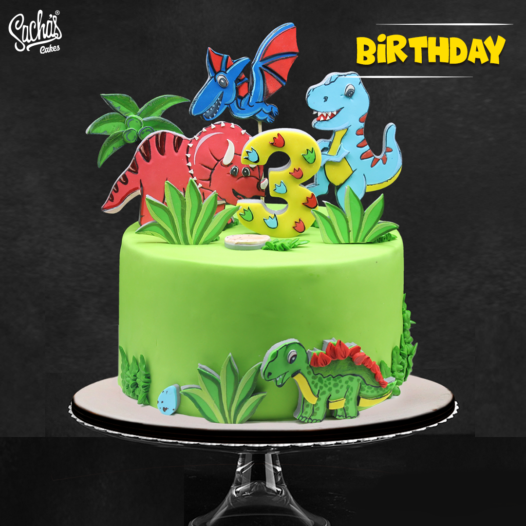 Jurassic Park Decorated Cake