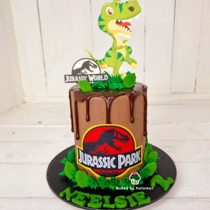 Jurassic Park Decorated Cake