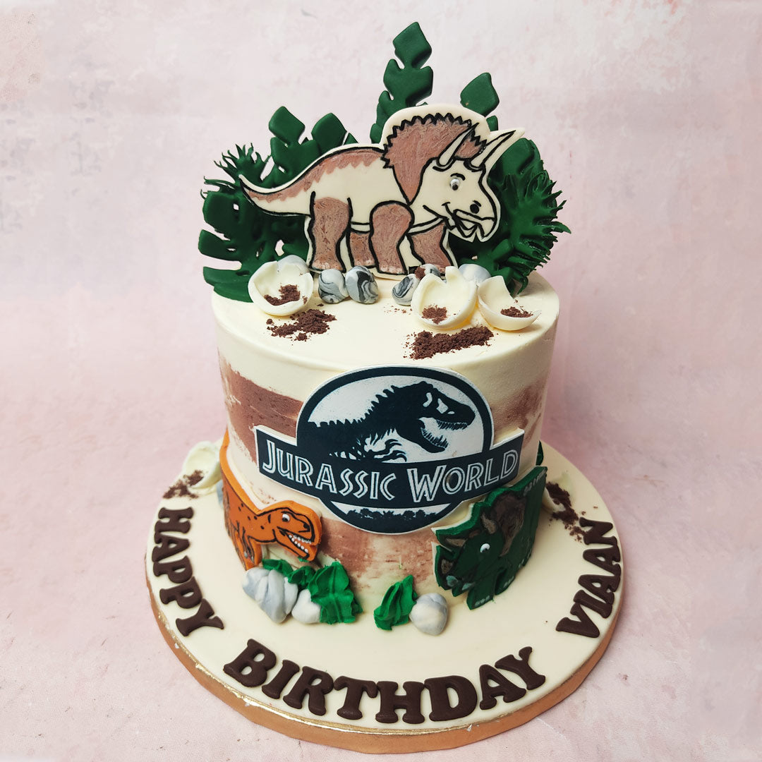 Jurassic Park Decorated Cake