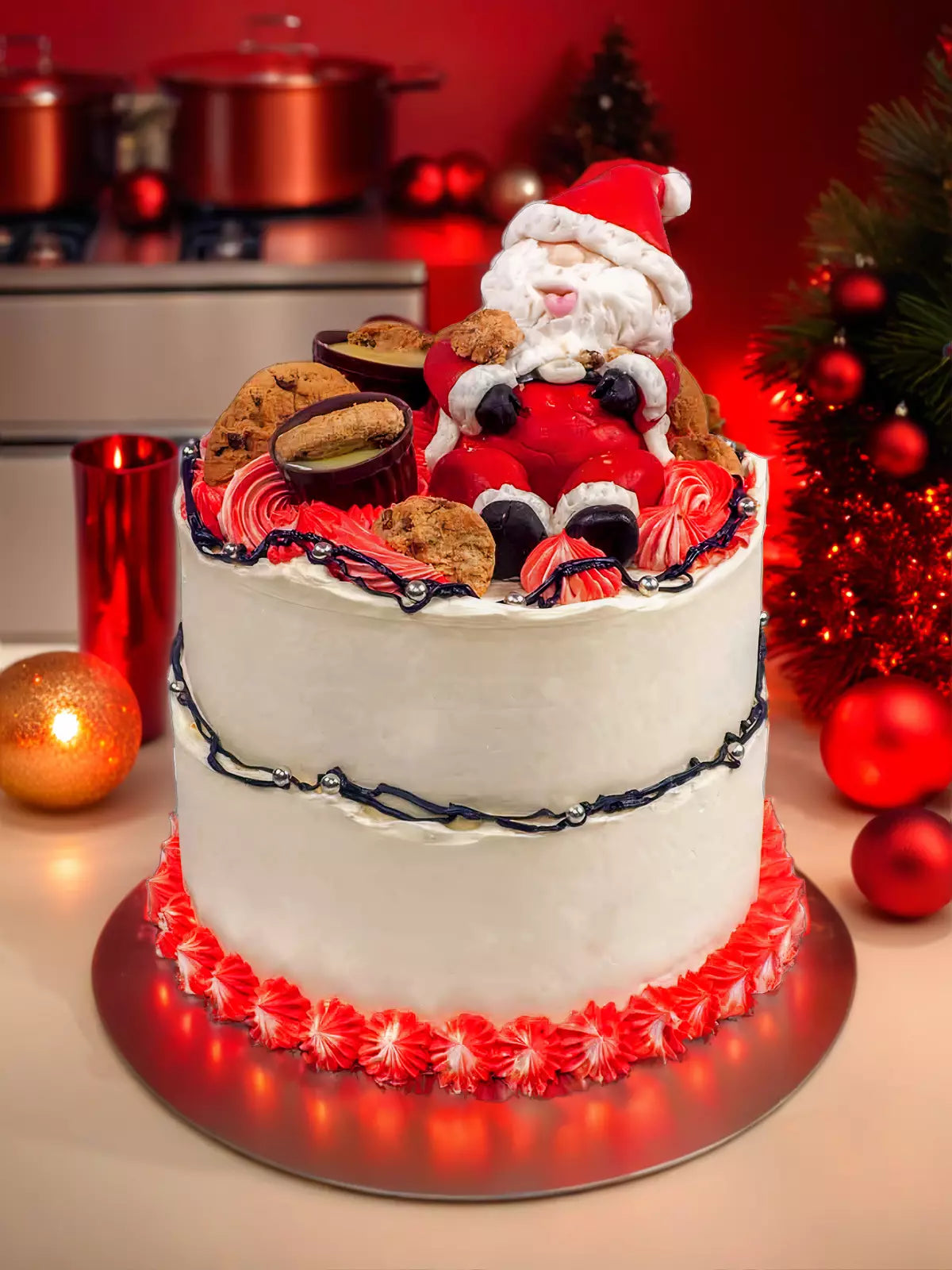 Santa Claus Decorated Cake