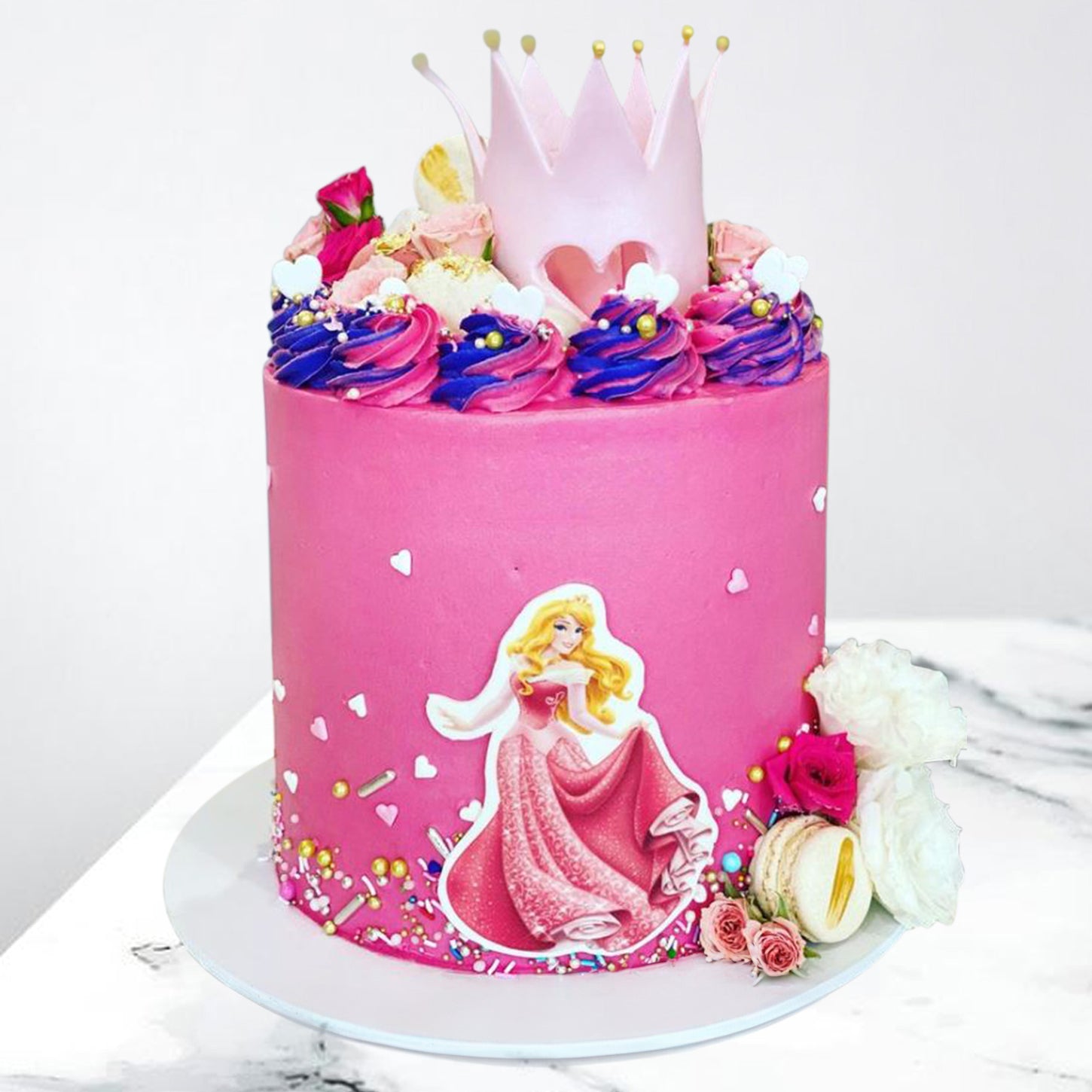 Disney Princess Decorated Cake