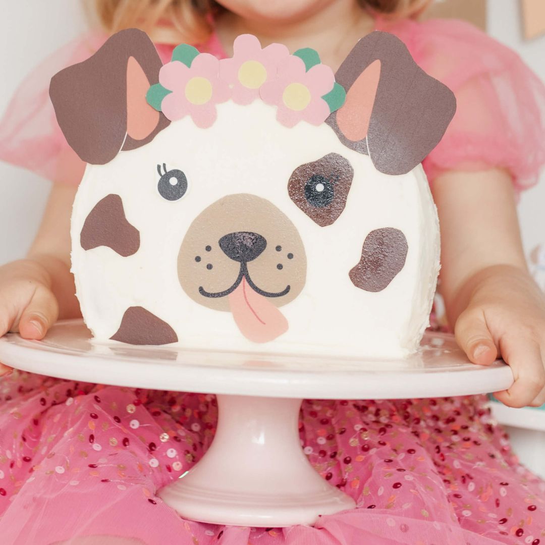 Decorated Dog Cake