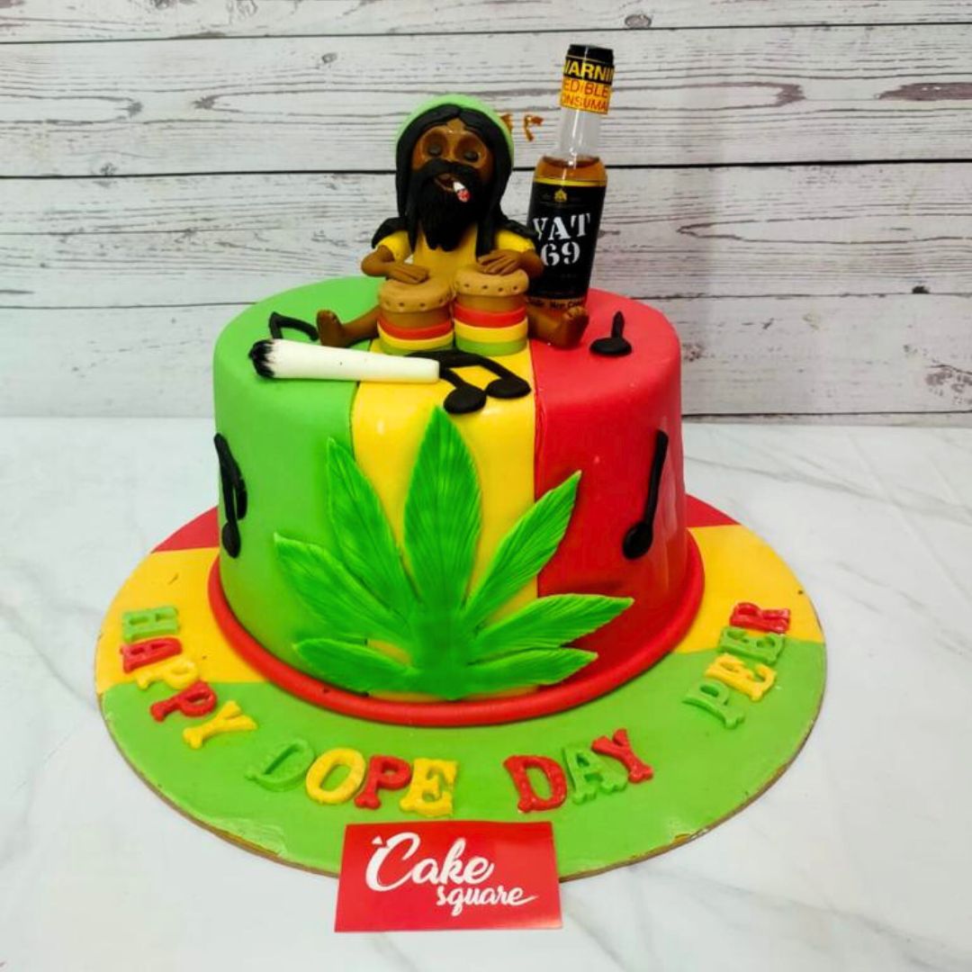 Reggae Decorated Cake For Facebook