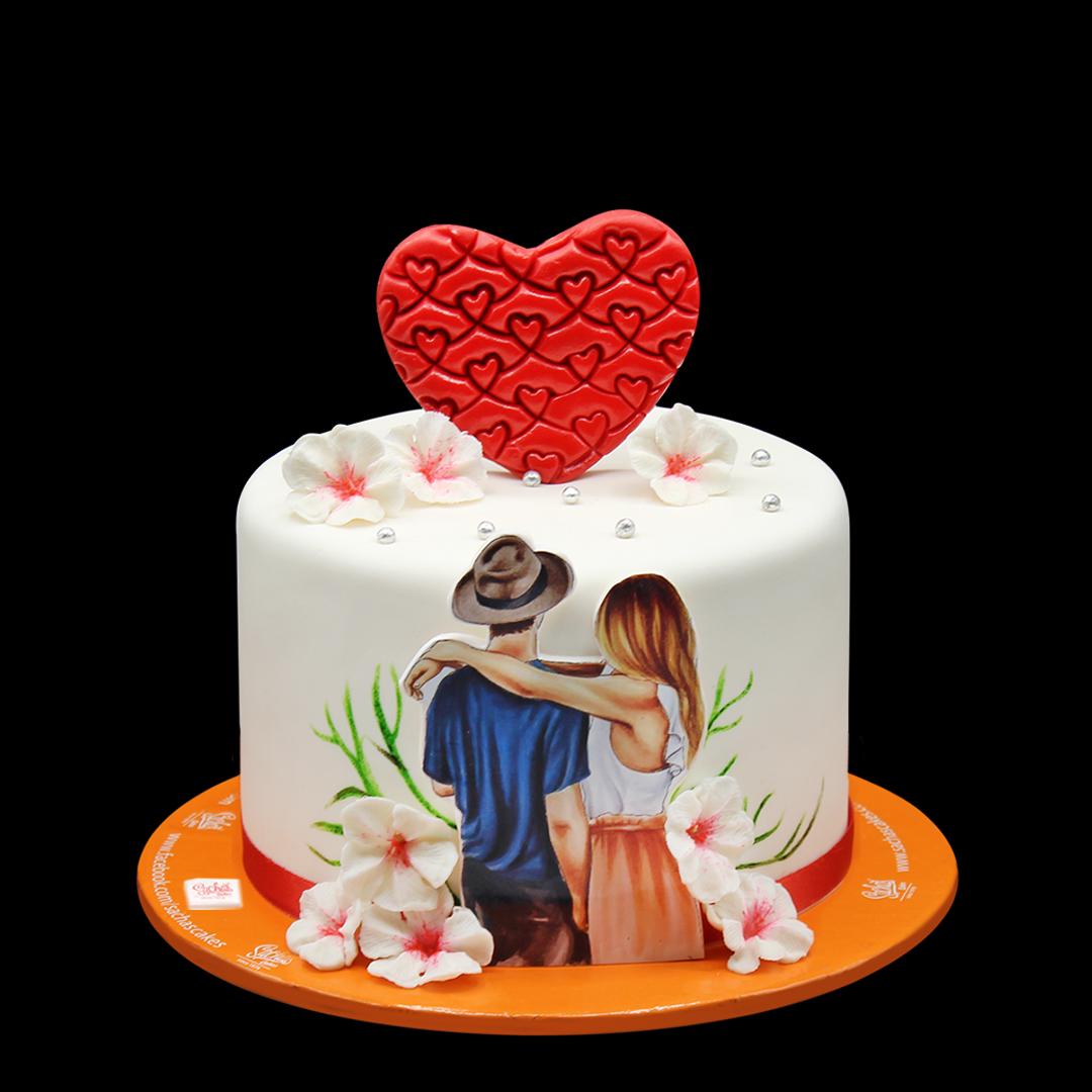 Lovely Couple Decorated Cake