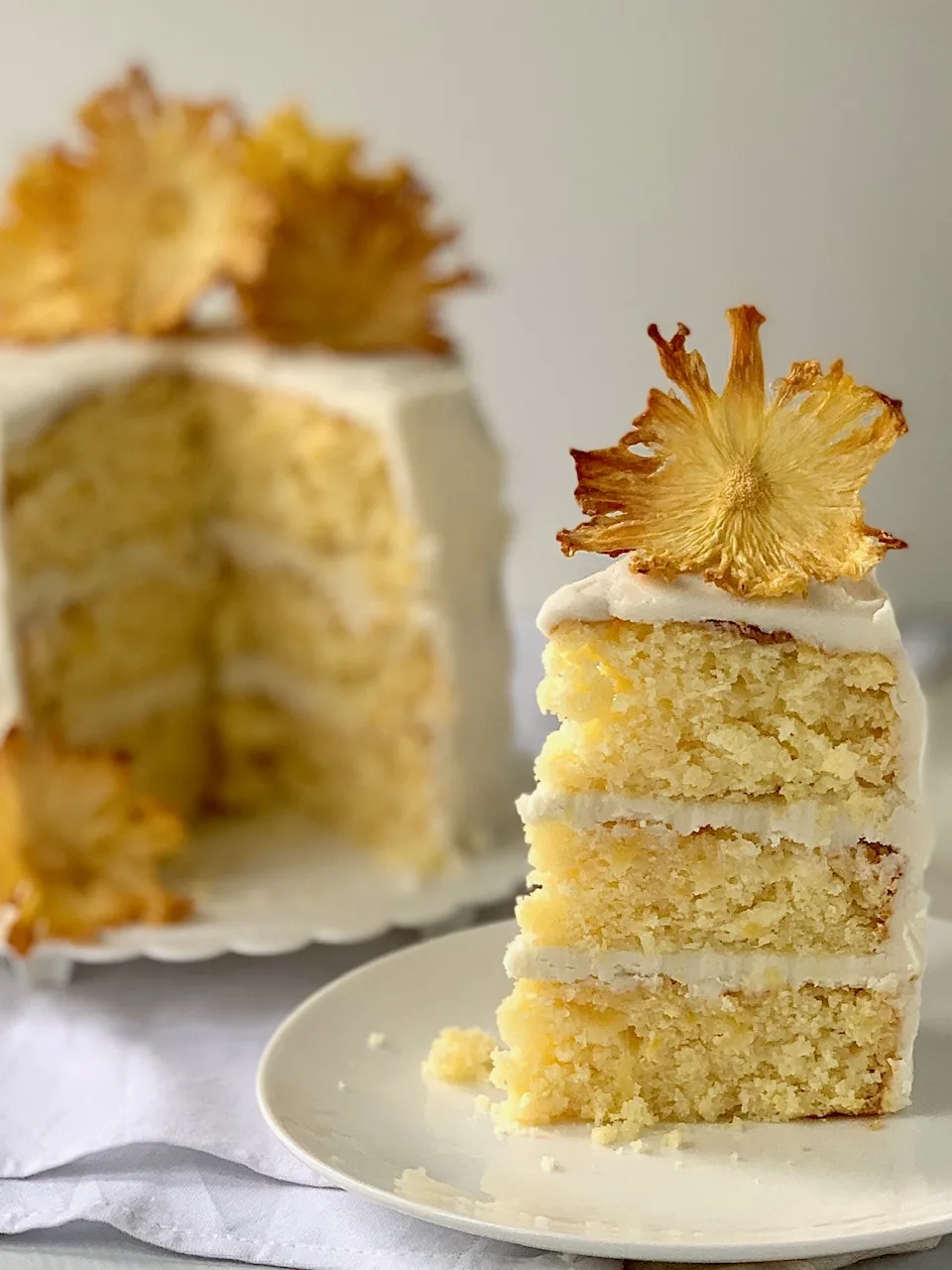 Decorated Pineapple Cake