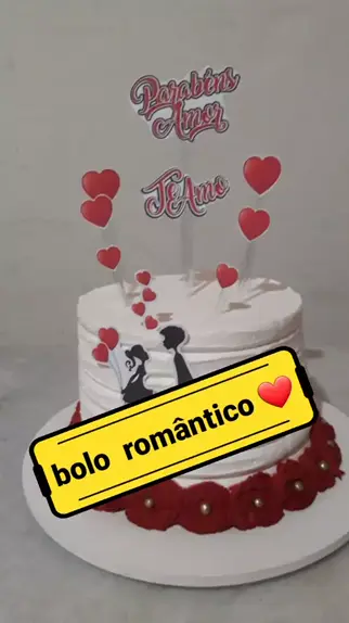 Bolo Decorado Romantico