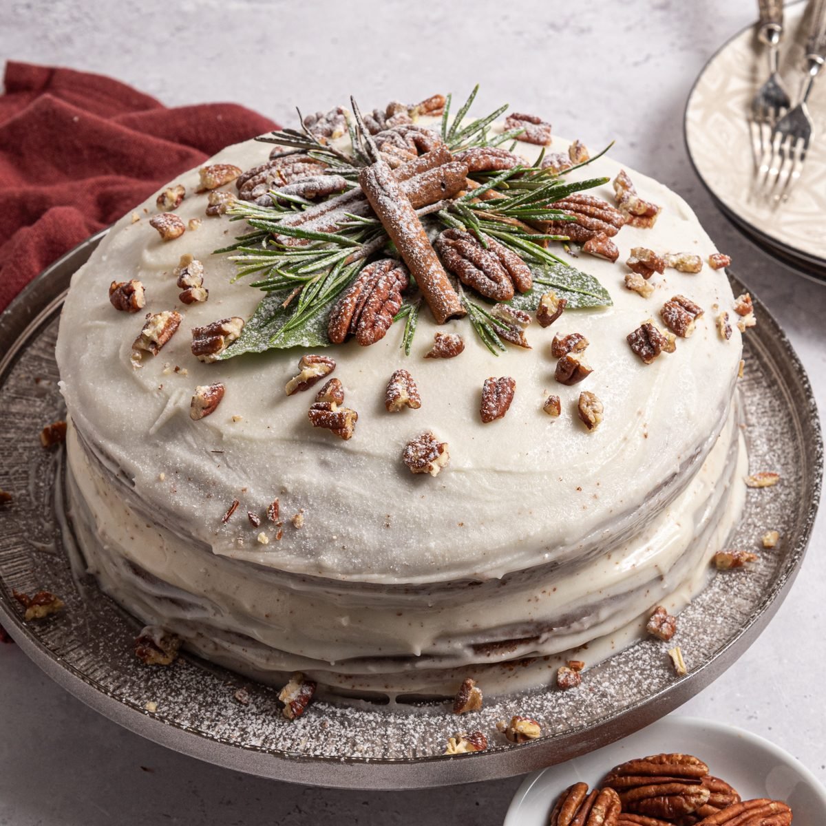 Decorated Christmas Cake