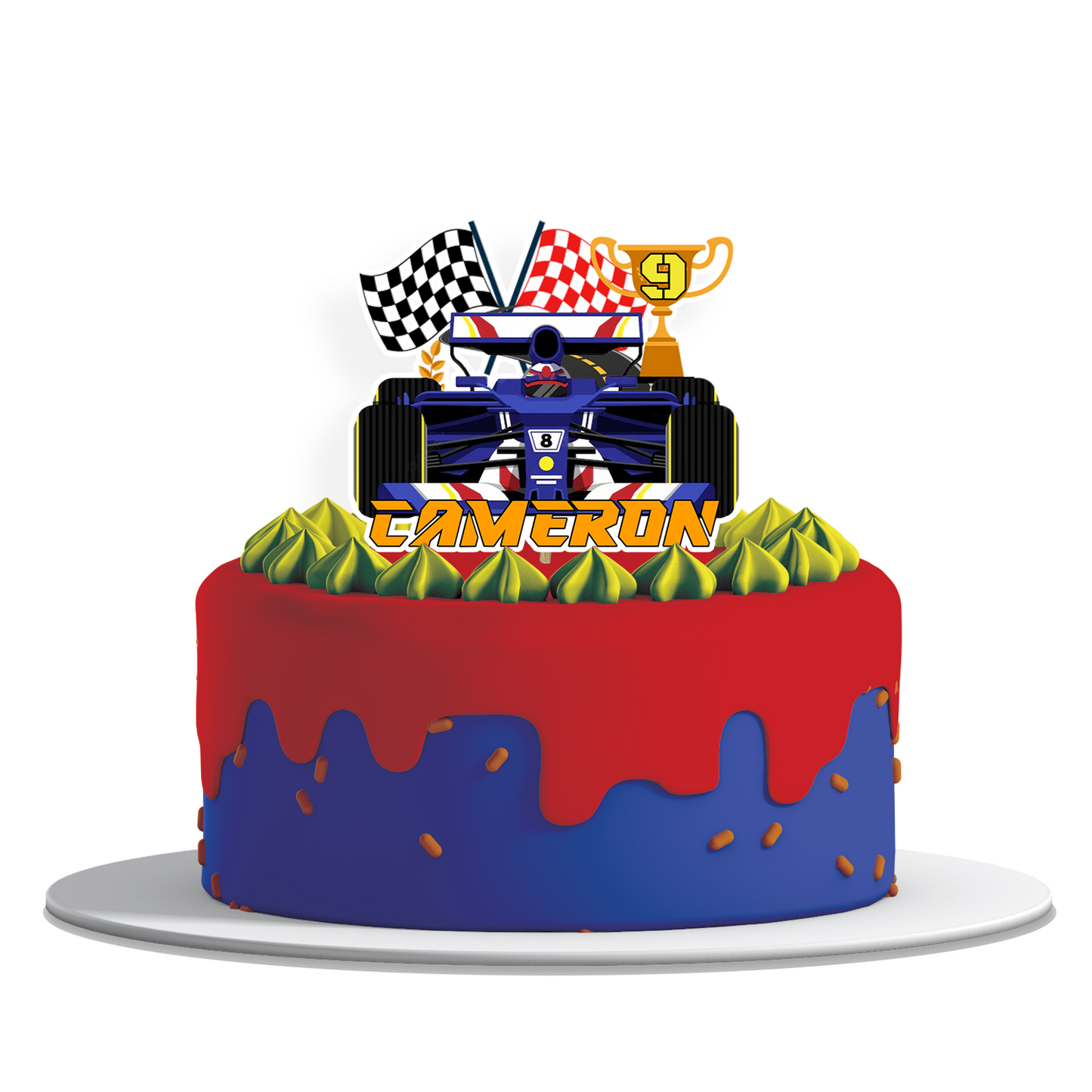 Formula 1 Decorated Cake