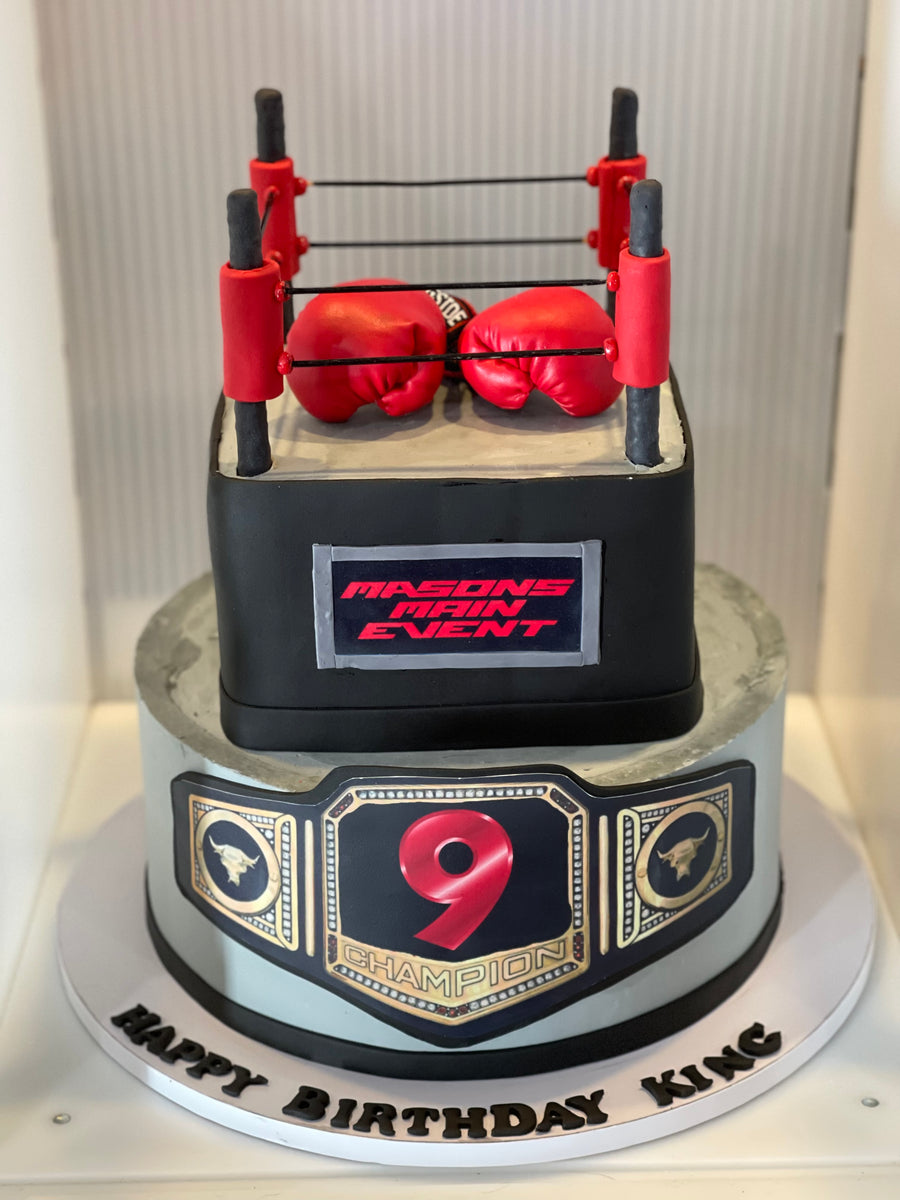 Boxing Decorated Cake