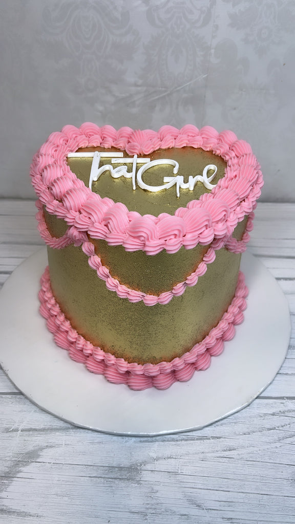 Metallic Decorated Cake