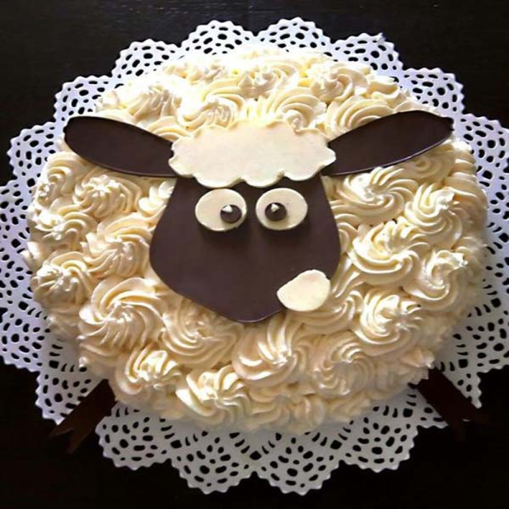 Sheep Decorated Cake