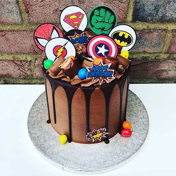 Marvel decorated cake