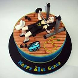 Fitness Decorated Cake