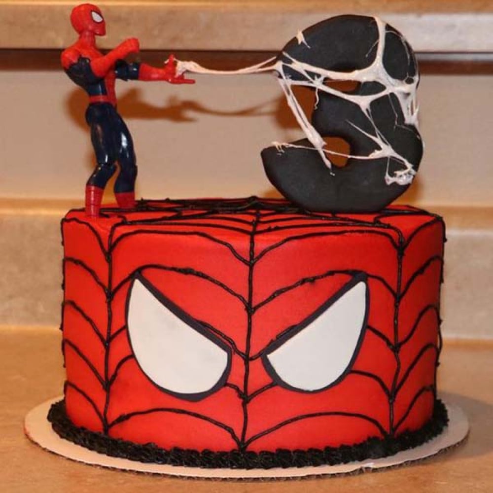 Spider Man Decorated Cake