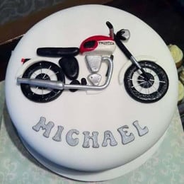 Bike Decorated Cake