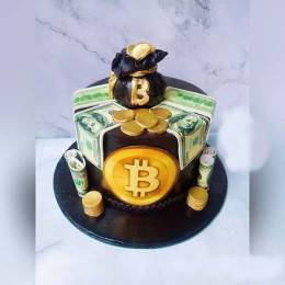 Stock Exchange Decorated Cake