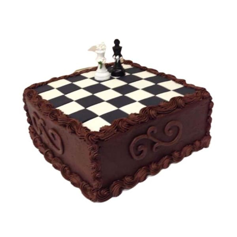 Chess Game Decorated Cake