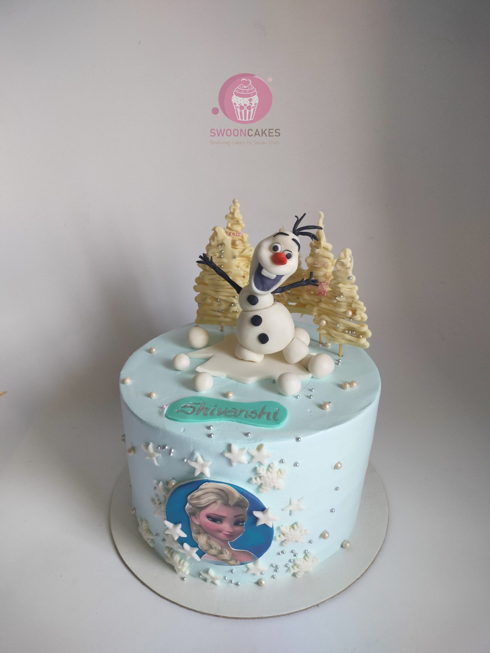 Olaf Decorated Cake