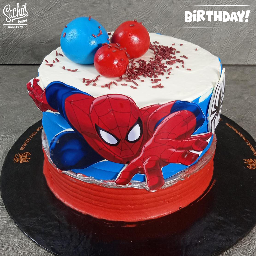 Spider Man Decorated Cake