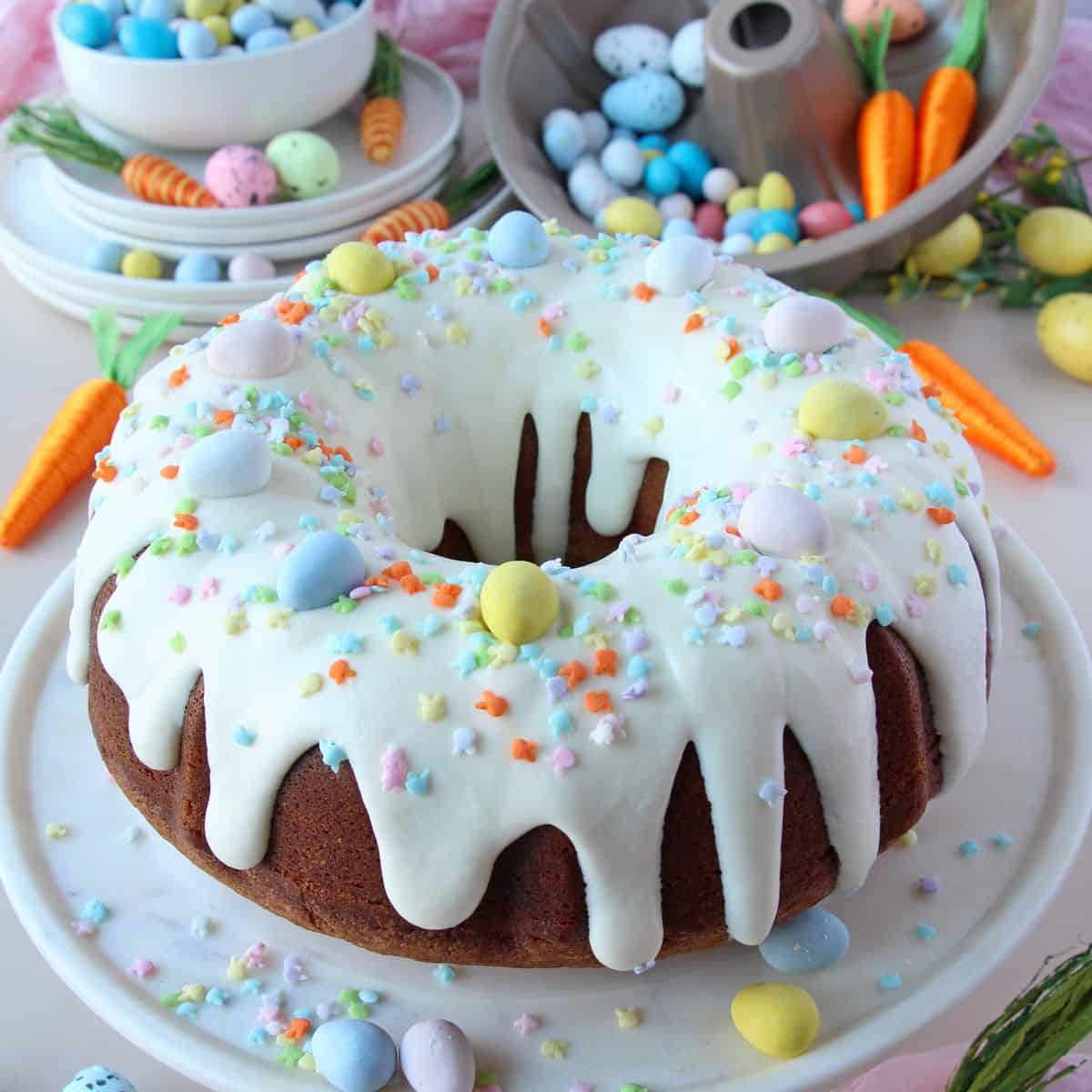 Easter decorated cake